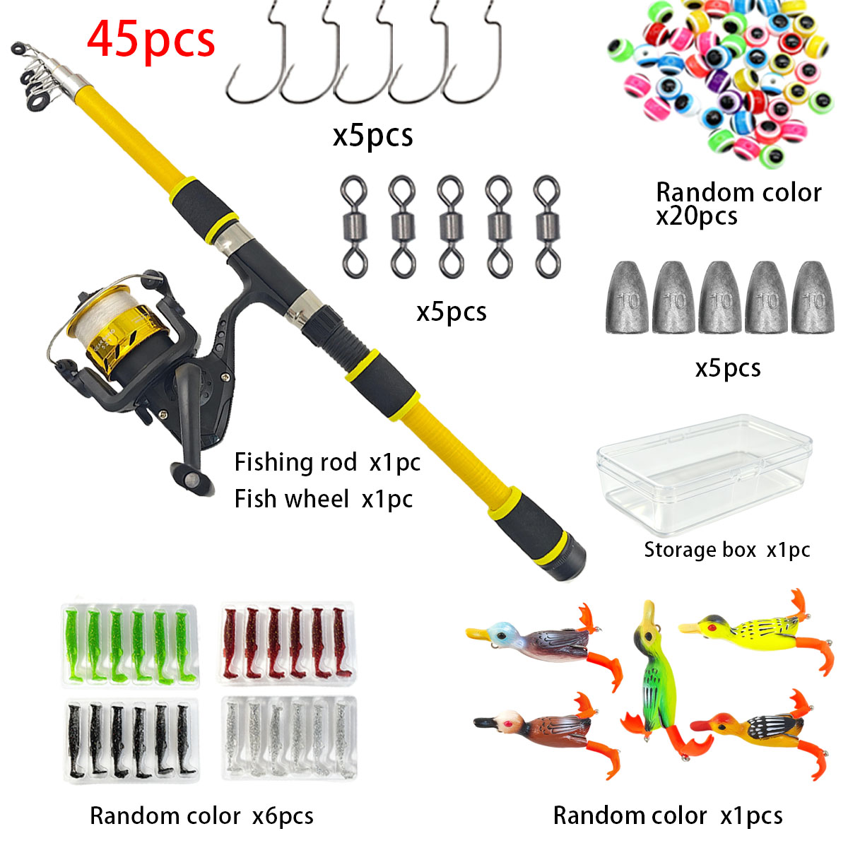 Developing Tank Reel - Conjunto de Vara de Pesca Telescópica