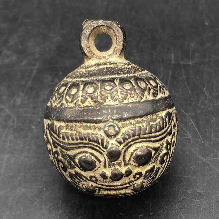 Vintage Collectible Bells - Sino Antigo com Cabeça de Tigre