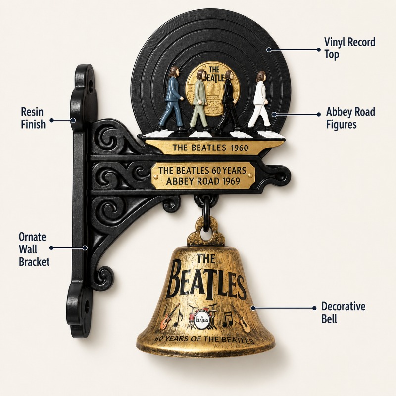 Vintage Collectible Bells - Sino de Parede The Beatles Abbey