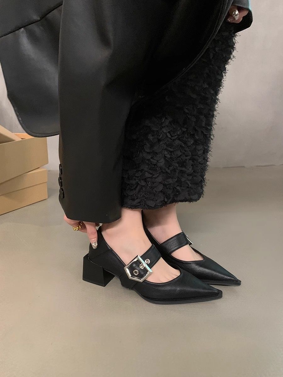 Vintage Collectible Shoes - Sapatos Femininos Vintage Mary Jane com