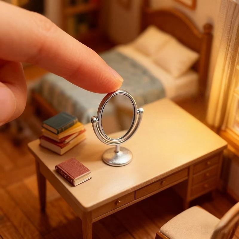 1 Peça Miniatura Espelho Retrô - Vintage Collectible Dolls avaliação e preço