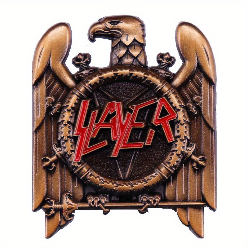 1pc retro heavy metal banda po - Collectible Vintage Brooches avaliação e preço