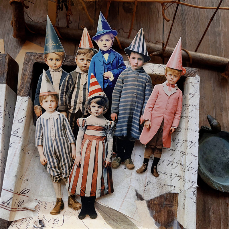 15 Peças de Papel Decorativo V - Vintage Collectible Dolls avaliação e preço