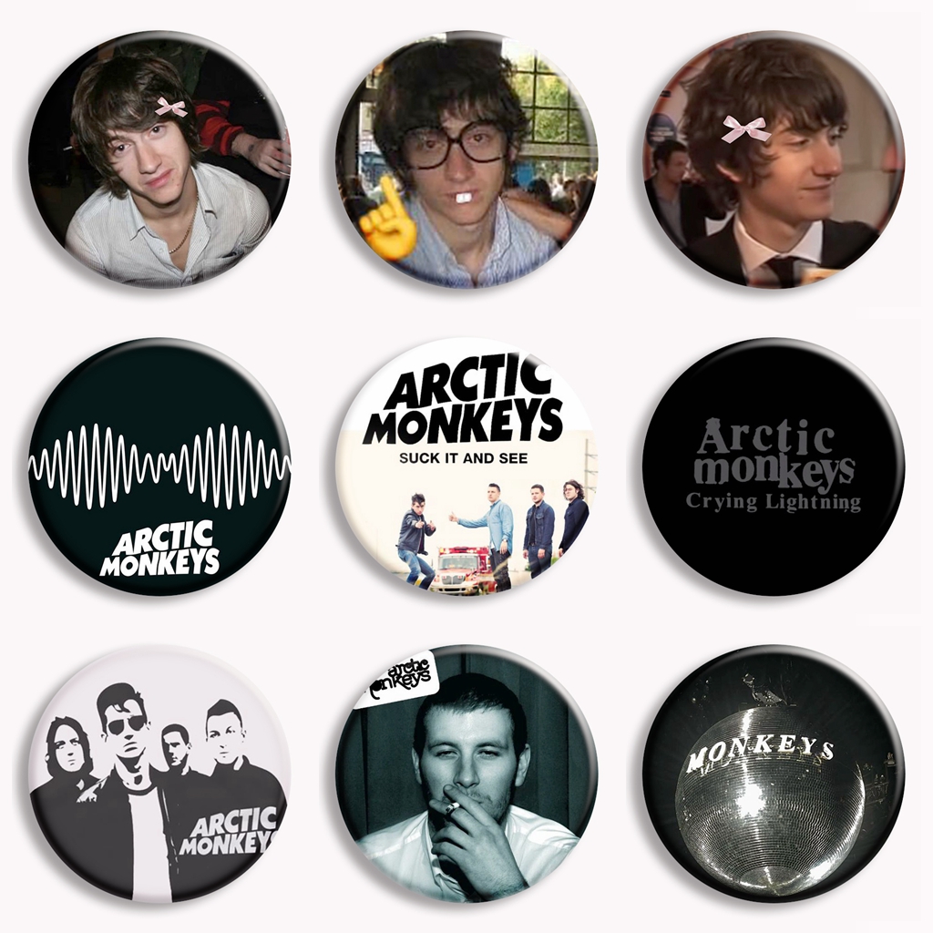 Vintage ártico macacos banda d - Collectible Vintage Brooches avaliação e preço