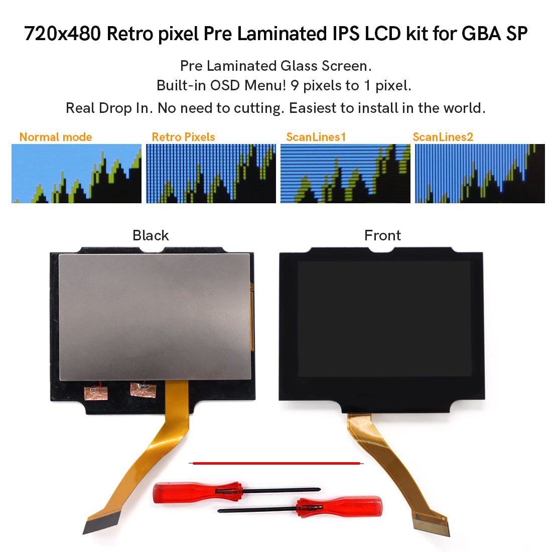 Kit LCD IPS laminado de 3.0 po - Vintage Game Collection avaliação e preço